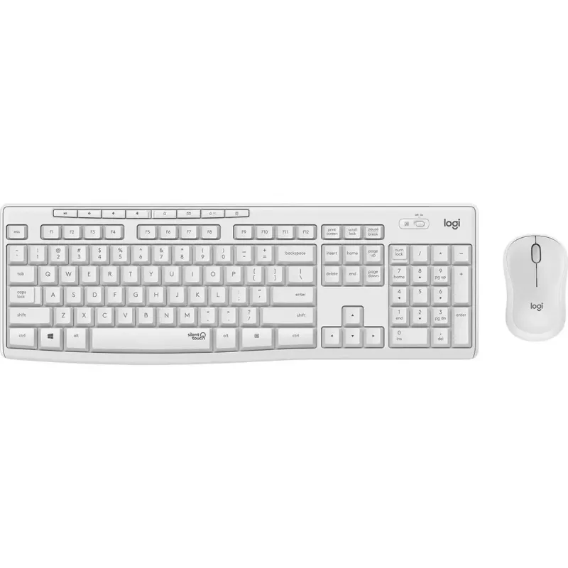 Logitech MK295 Silent Wireless Combo klávesnica RF Wireless QWERTY US International biela