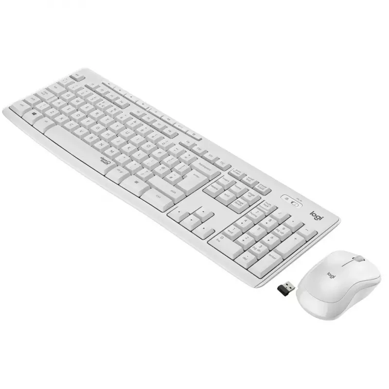Logitech MK295 Silent Wireless Combo klávesnica RF Wireless QWERTY US International biela