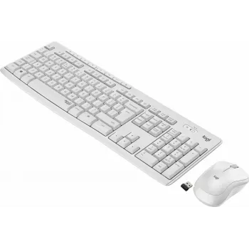 Logitech MK295 Silent Wireless Combo klávesnica RF Wireless QWERTY US International biela