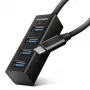 Miniatúrny kovový USB-C 3.2 Gen 1 hub AXAGON HUE-M1C