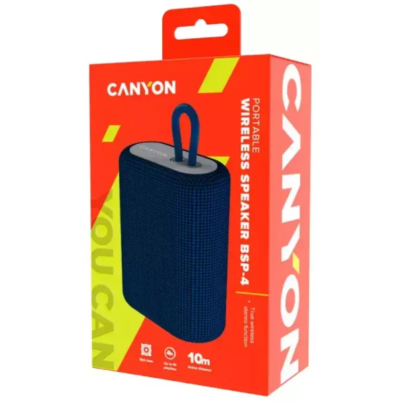 Canyon BSP-4 stereo prenosný reproduktor modrý