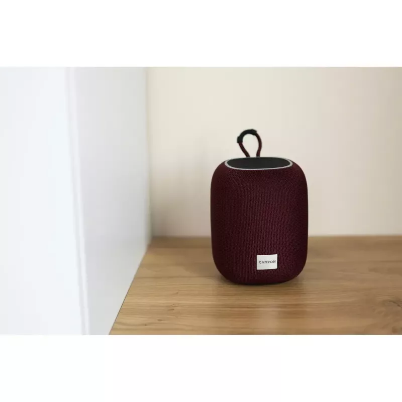 Canyon BSP-8 prenosný Bluetooth reproduktor, 10 W, červený