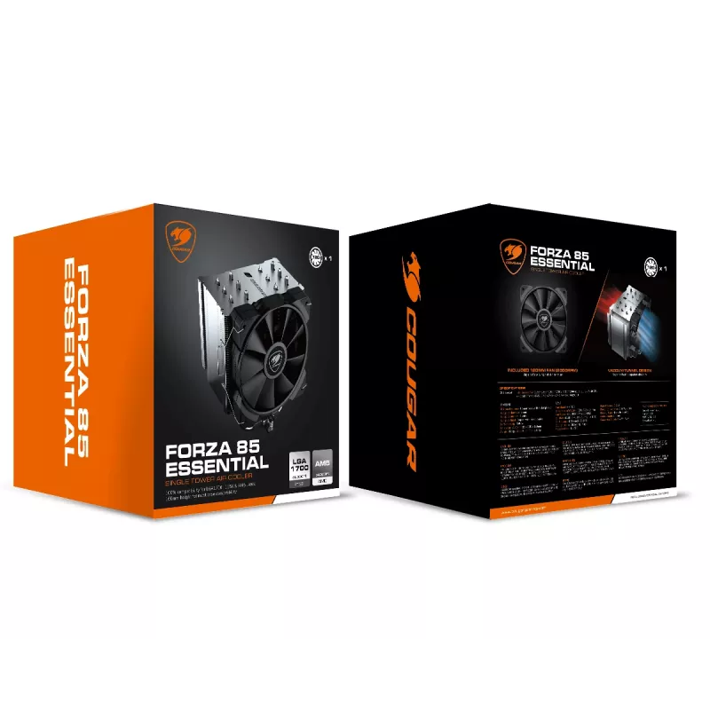 Chladič COUGAR Gaming CGR-FZAE85 12 cm čierny