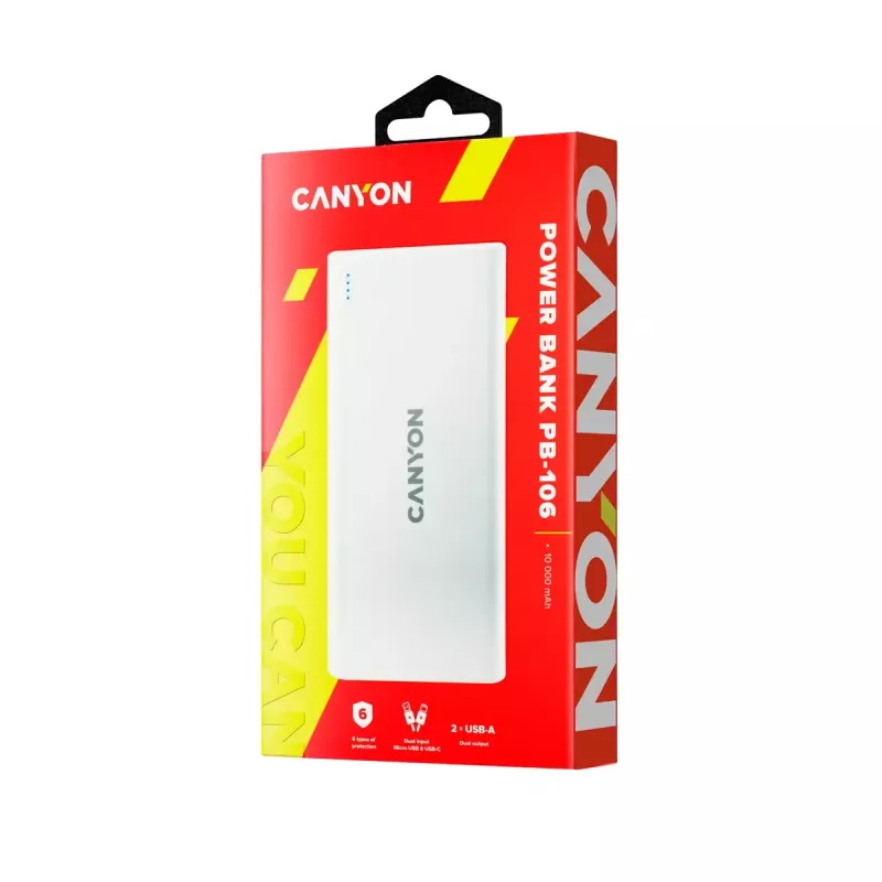 Prenosná nabíjačka Canyon PB-106 10000 mAh