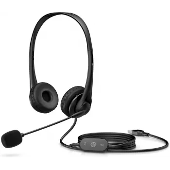 HP Stereo USB Headset G2, káblový, kancelária/call centrum, 90 g, headset, čierna