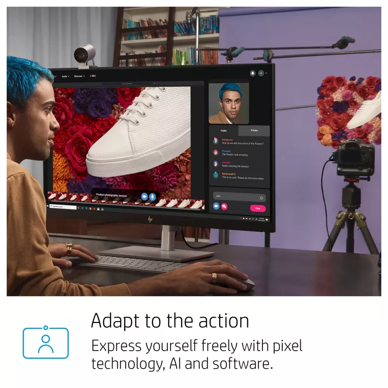 HP 950 4K webkamera, 3840 x 2160 pixelov, Full HD, 30 fps, 1x, Auto, Auto