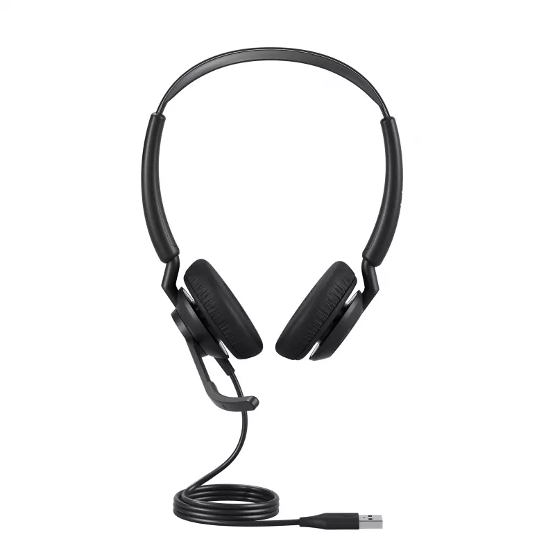 Jabra Engage 50 II - USB-A UC Stereo, káblový, kancelária/call centrum, 65 g, headset, čierna
