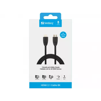 Sandberg HDMI 2.1 kábel 8K, 1m