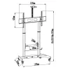 Techly ICA-TR45 TV skrinka/Entertainment Center 2 police
