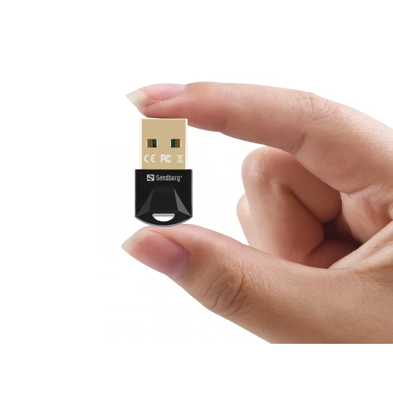 Sandberg USB BT 5.3 bezdrôtový dongle, Wireless, USB, Bluetooth, 3 Mbit/s, čierny