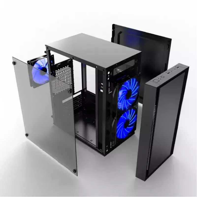 Počítačová skriňa Gembird CCC-FORNAX-960B Midi Tower čierna