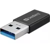Sandberg USB-C/A DVD mechanika, čierna, tray, desktop/notebook, DVD Super Multi DL, USB Type-C, CD-R, CD-ROM, CD-RW, DVD+R DL, DVD-R, DVD-R DL, DVD-RAM, DVD-ROM, DVD-RW
