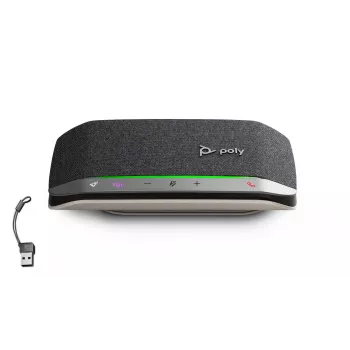 HP Poly Sync 20-M speakerphone USB-C/A adaptér, čierna, Windows 10, Windows 11, MacOS, 20 h, CCC, CB, EAC, RoHS, BIS, Federal Communications Commission (FCC), CE, BSMI, 34 mm