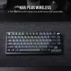 Mechanická herná klávesnica Corsair K65 PLUS WIRELESS RGB Wireless USB čierna