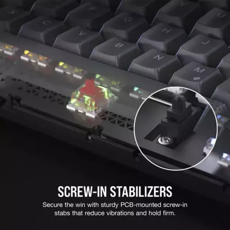Mechanická herná klávesnica Corsair K65 PLUS WIRELESS RGB Wireless USB čierna