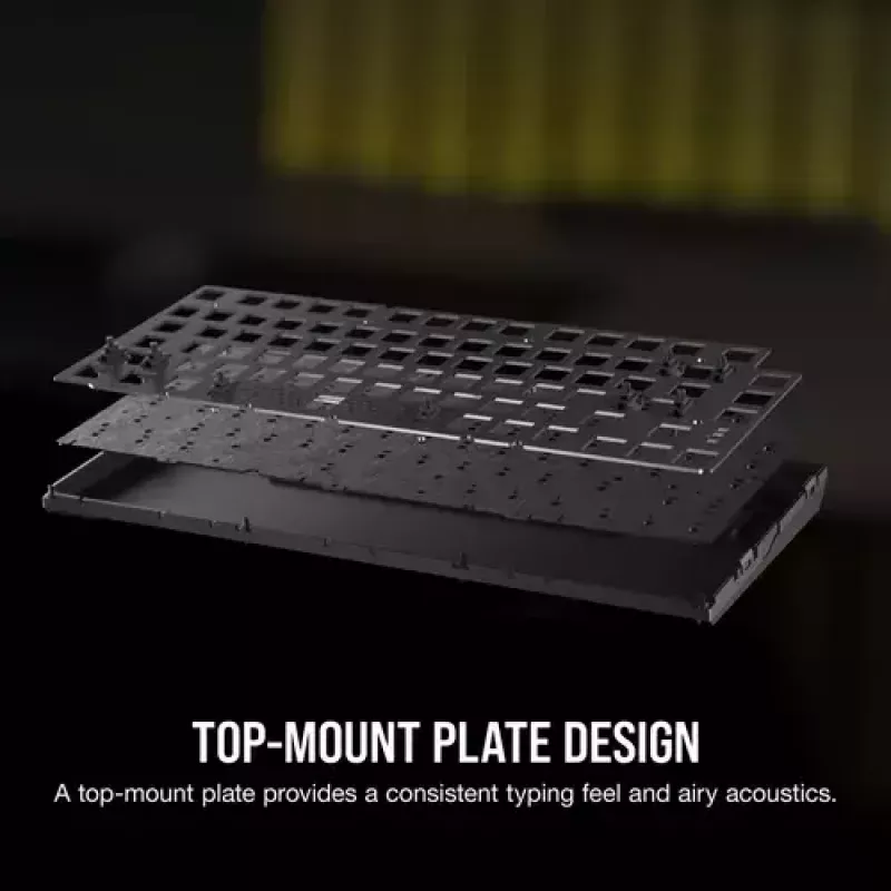Mechanická herná klávesnica Corsair K65 PLUS WIRELESS RGB Wireless USB čierna