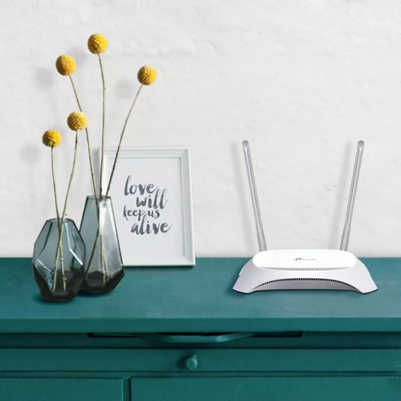 TP-Link TL-MR3420 WLAN router Fast Ethernet Single-Band (2,4 GHz) Čierna, Biela