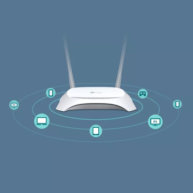 TP-Link TL-MR3420 WLAN router Fast Ethernet Single-Band (2,4 GHz) Čierna, Biela
