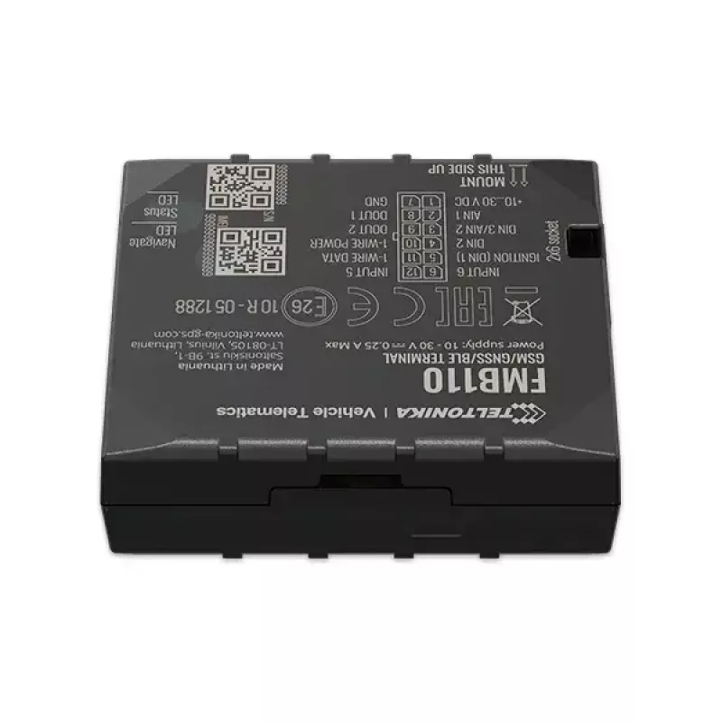GPS Tracker Teltonika FMB110 Auto Čierny prachuvzdorný 0,128 GB