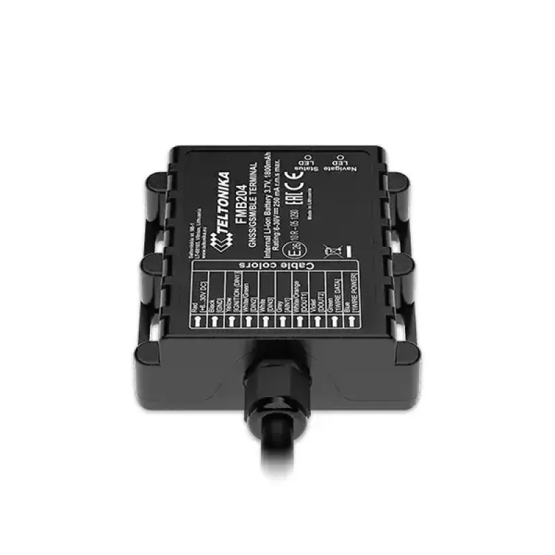 GPS Tracker Teltonika FMB204 Univerzálny Čierny Single SIM 1800 mAh