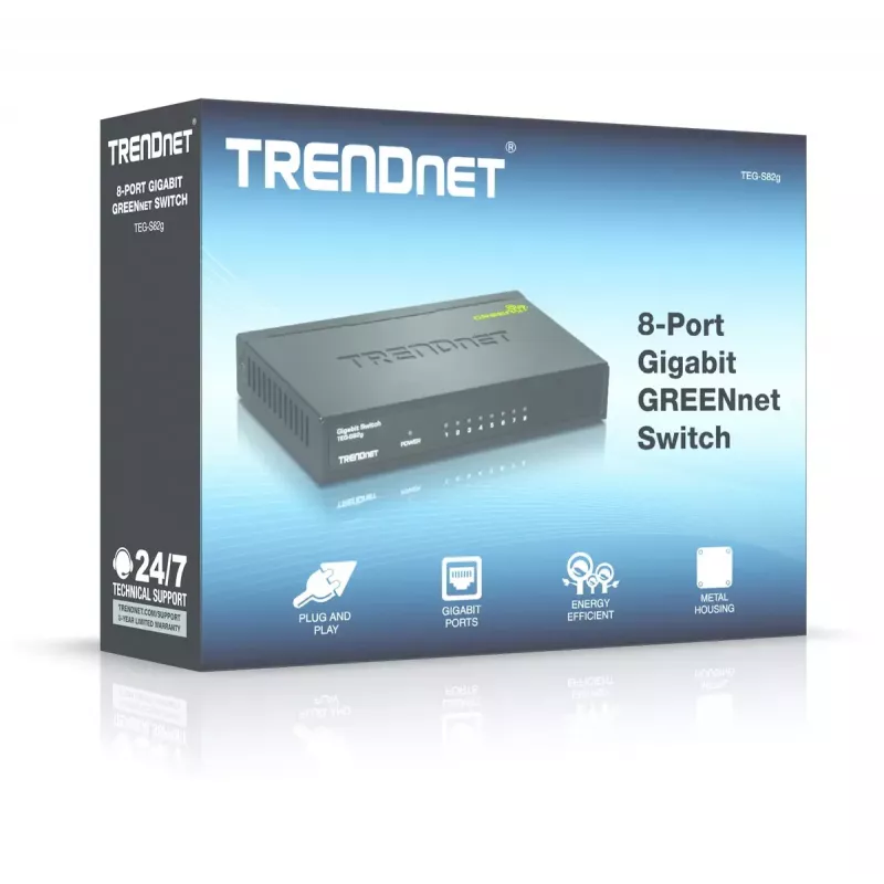 Neupravovaný switch Trendnet GREENnet TEG-S82G