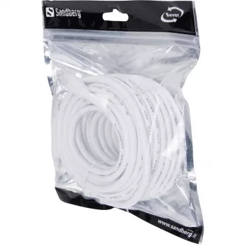 Sieťový kábel Sandberg UTP Cat6 10m RJ-45 biely