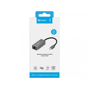 Sieťový adaptér Sandberg USB-C Gigabit 136-04