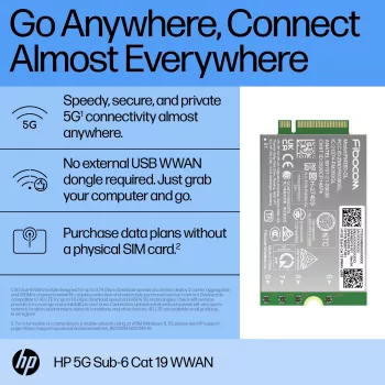 HP 5G Sub-6 Cat 19 WWAN rozhranie karty/adaptéry