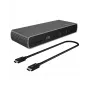 ICY BOX IB-DK8801-TB4 káblový Thunderbolt 4 antracit, čierny
