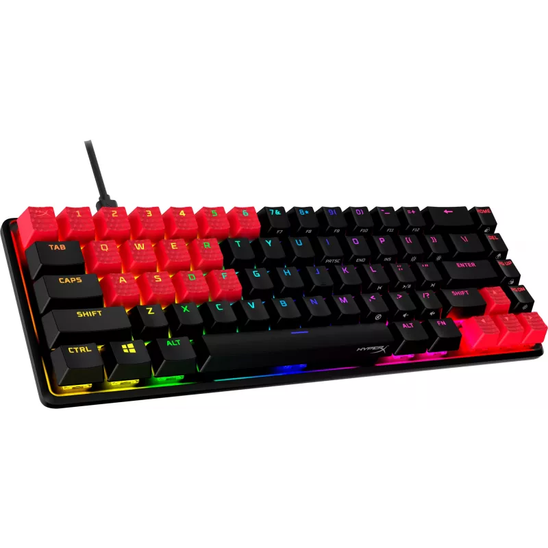 HyperX gumové klávesové krytky - herná sada príslušenstva - červená (US rozloženie)