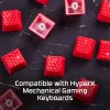 HyperX gumové klávesové krytky - herná sada príslušenstva - červená (US rozloženie)