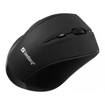Sandberg Wireless myš Pro, pravácka, optická, RF Wireless, 1600 DPI, čierna
