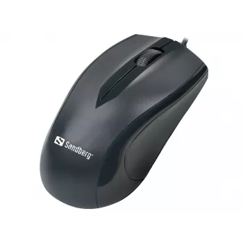Sandberg USB myš, pre pravákov, optická, USB Type-A, 1200 DPI, čierna