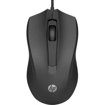 HP Káblová myš 100, obojručná, optická, USB Type-A, 1600 DPI, čierna