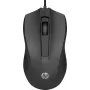 HP Káblová myš 100, obojručná, optická, USB Type-A, 1600 DPI, čierna