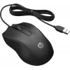 HP Káblová myš 100, obojručná, optická, USB Type-A, 1600 DPI, čierna