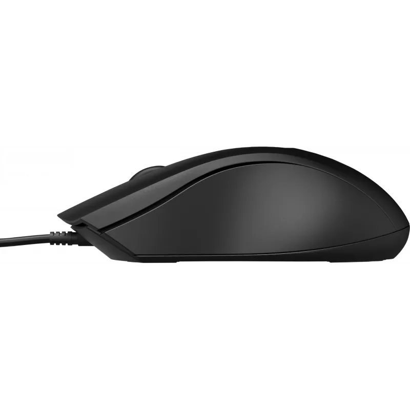HP Káblová myš 100, obojručná, optická, USB Type-A, 1600 DPI, čierna