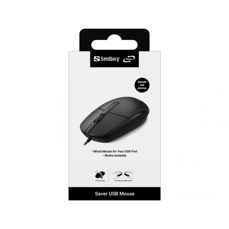 Sandberg Saver USB myš, obojručná, USB Type-A