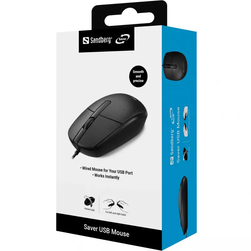 Sandberg Saver USB myš, obojručná, USB Type-A