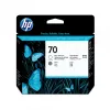 HP 70 tlačová hlava Gloss Enhancer a Gray DesignJet, HP DesignJet Z2100, Z3100 a Z3200 Photo tlačové série, termálna atramentová tlač, 143 mm, 28 mm, 132 mm, 70 g