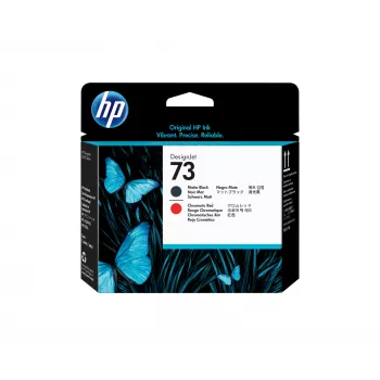 HP 73 matná čierna a Chromatic Red tlačová hlava DesignJet