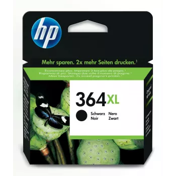 HP 364XL originálna atramentová kazeta čierna, vysoká (XL) výdrž, čierna, pigmentový atrament, 1 kus, 550 strán