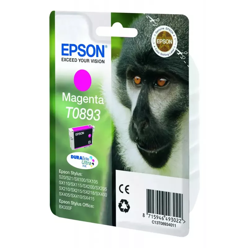 Epson Monkey samostatné balenie purpurová T0893 DURABrite Ultra Ink