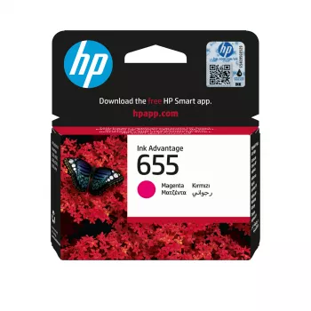 HP 655 purpurová originálna Ink Advantage kazeta, purpurová, 1 ks, 600 strán