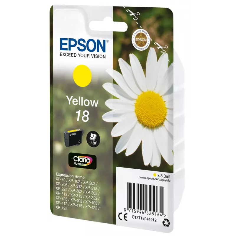 Epson Daisy jednotlivé balenie žltá 18 Claria Home atrament