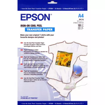 Epson papier na žehlený transfer - A4 - 10 listov