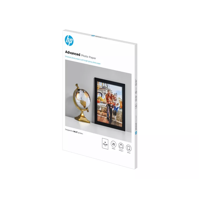 HP Advanced fotopapier, lesklý, 250 g/m², A4 (210 x 297 mm), 25 listov