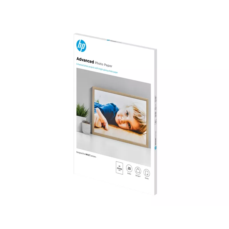 HP Advanced Photo Paper Glossy 250 g/m² A3 (297 x 420 mm) 20 listov