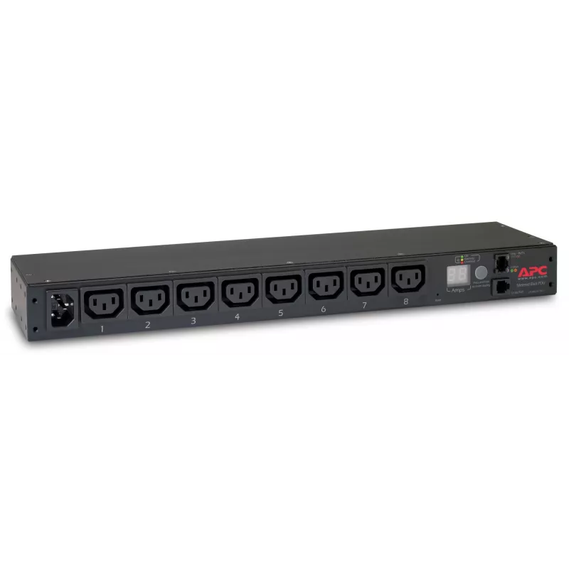 APC AP7820B jednotka rozvodu napájania (PDU) 8 AC výstupov 0U/1U čierna
