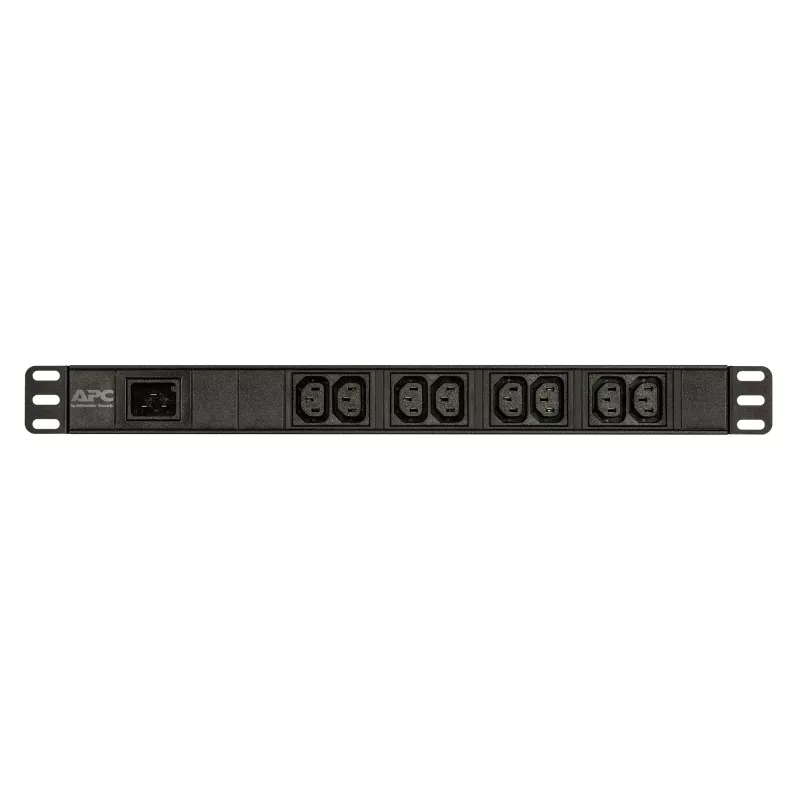 APC Easy Rack PDU, Basic, 1U, 1 fáza, 3,7 kW, 230 V, 16 A, 8 x C13 výstupov, IEC60320 C20 vstup